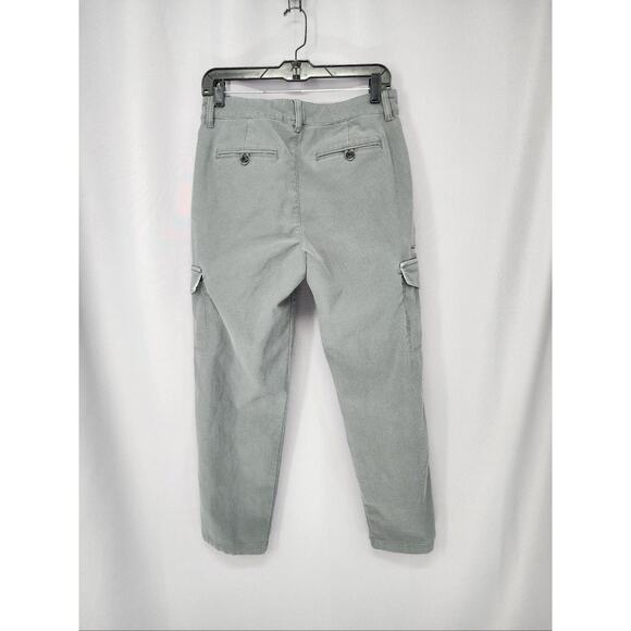 Club Monaco Pants Mens 29 Gray Cargo Chino Utility Flap Pockets Workwear Casual - Picture 2 of 11